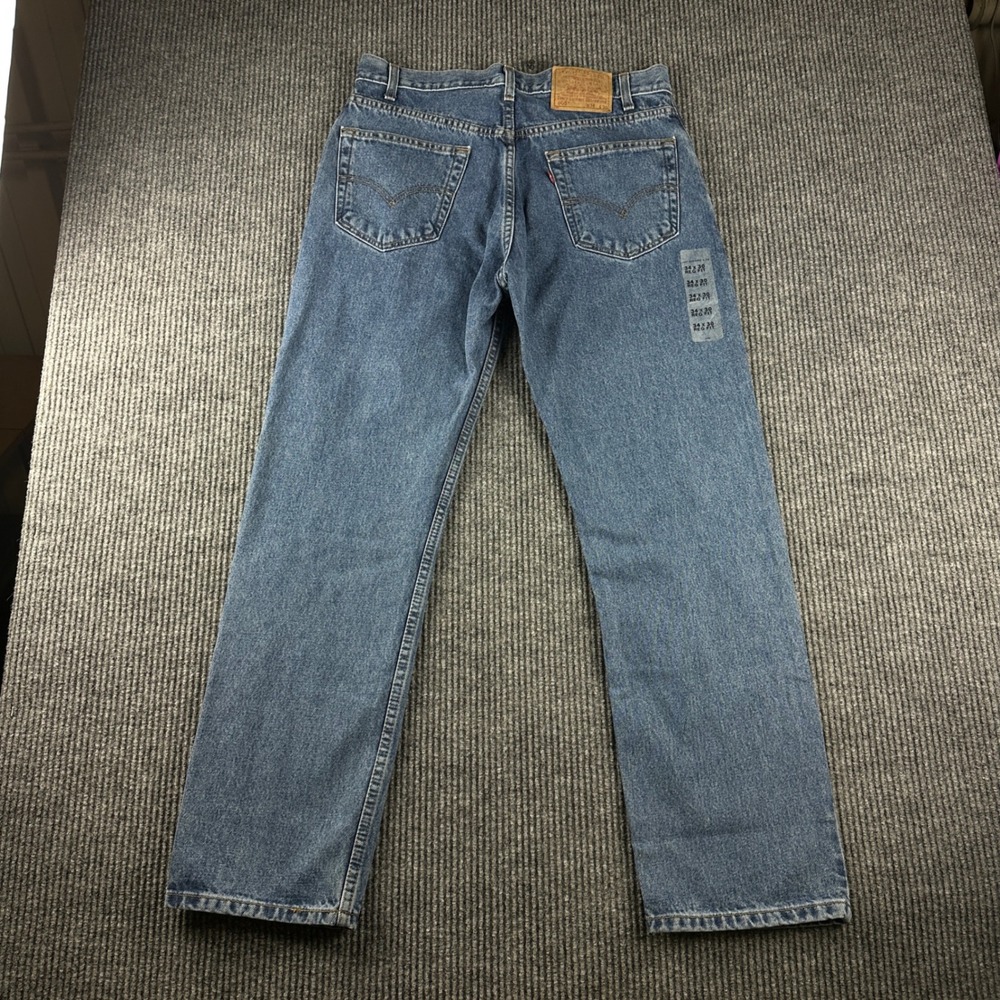 Levi 505 Regular Fit Straight Leg Jeans Mens 34x30 Medium Wash Blue 00505-4891